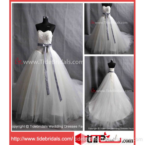 2014 Bridal Dress Bow Tulle Wedding Gown (AS4101)